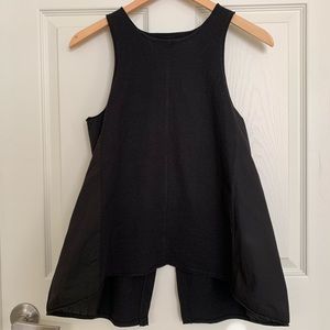 Madewell Black Open-Back Tank Top